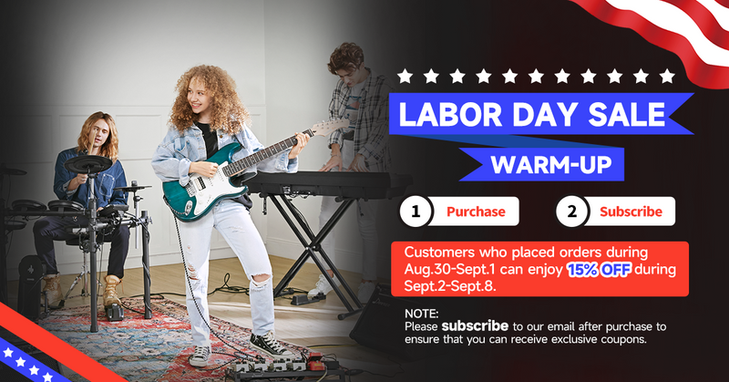 Work Hard Play Music Hard - Donner Music Offerings for Labor Day 2022