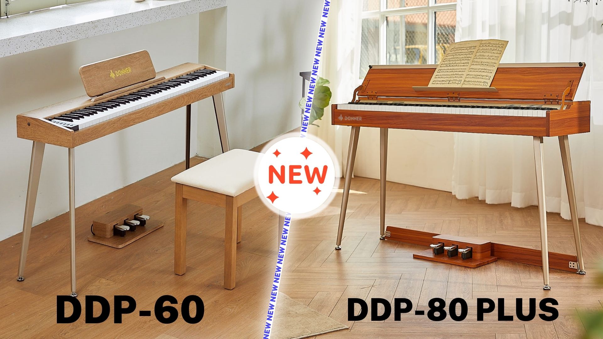 Donner New Releases: DDP-60 & DDP-80 PLUS Digital Piano - Donner