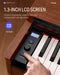 Donner DDP-200 Wooden 88 Key Dynamic Graded Hammer Action Weighted Upright Digital Piano for Professionals