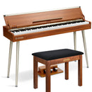 Donner DDP-80 PLUS 88 Key Weighted Wooden Upright Digital Piano with Piano Lid 3-Pedal