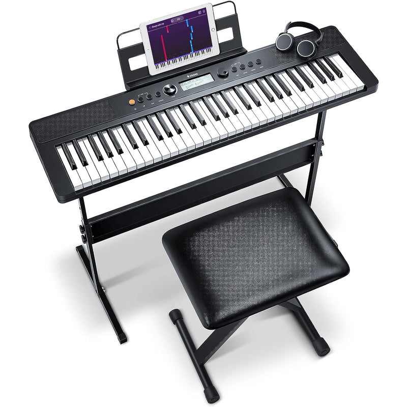 Donner 61 Keys SD-10 Electric Keyboard for Beginners with headphones and piano stand