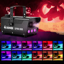 Donner DFM-400 500W 13-Color Fog Machine w/ Remote Control RGB LED Light Strobe Effect Smoke Machine Portable for Halloween Party Christmas Wedding