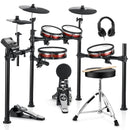 Donner DED-200 MAX Electronic Drum Set 5-Drum 3-Cymbal with Drum Throne/Headphone