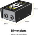 Donner Special-Ⅰ Professional High-Performance Passive DI-Box Unit Hum Eliminator 1/4" instrument Direct Box to balanced & unbalanced XLR