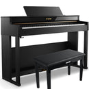 Donner DDP-400 Professional 88-Key Progressive Hammer Action Weighted Upright Digital Piano with Extended Speaker Cabinet
