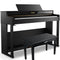 Donner DDP-400 Professional 88-Key Progressive Hammer Action Weighted Upright Digital Piano with Extended Speaker Cabinet