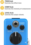 Donner Ultimate Compressor Pedal 2 Modes Compression Effect True Bypass for Guitar Bass