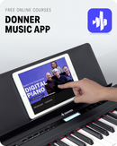 Donner DEP-20 88 Key Portable Weighted Digital Piano with Furniture Stand & 3-Pedal