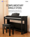 Donner DDP-100S Graded Hammer Action Weighted 88-Key Upright Digital Piano with 3 Pedal & Bench